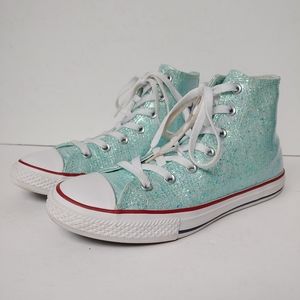 Converse All Star Pale Blue Glitter Chuck Taylor